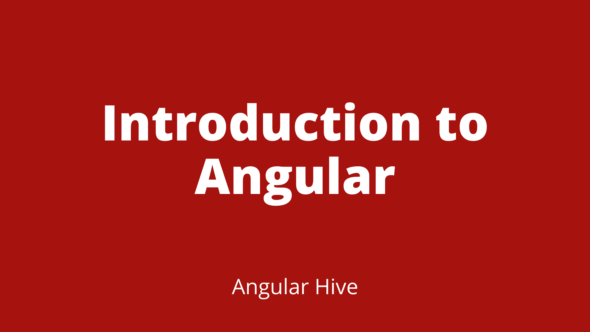 What is Angular?